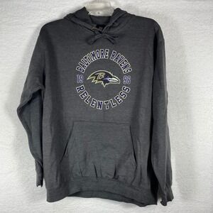 Baltimore Ravens Men's NFL Team Apparel Hoodie XL Grey Relentless Football